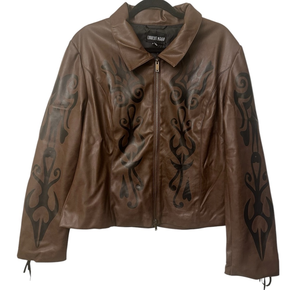 NWT Current Mood vegan leather jacket
